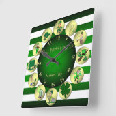 Horloge Carrée "Erin Go Bragh" (Angle)