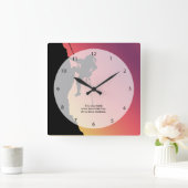 Horloge Carrée Escalade de roche (Maison)