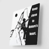 Horloge Carrée Escalade motivationnelle escalade (Angle)