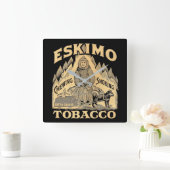 Horloge Carrée Eskimo Tobacco (Maison)