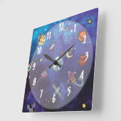 Horloge Carrée Espace des enfants (Angle)