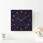 Horloge Carrée Espace pourpre (Maison)