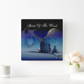 Horloge Carrée Esprit des bois (Maison)