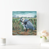 Horloge Carrée Esprit d'Héron (Maison)