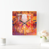 HORLOGE CARRÉE ESPRIT DU SUD-OUEST (Maison)