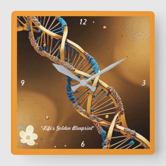 Horloge Carrée "Essence de l'être" (Recto)