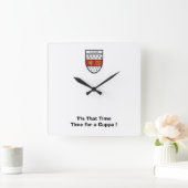 Horloge Carrée Étaient sur Carlow Time-Time pour un Cuppa. (Maison)