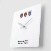 Horloge Carrée Étaient sur Westmeath Time-Time pour un Cuppa. (Angle)