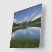 Horloge Carrée Étangs cascades, Alberta Canada (Angle)