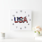 Horloge Carrée États-Unis (Maison)