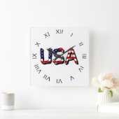 Horloge Carrée États-Unis (Maison)