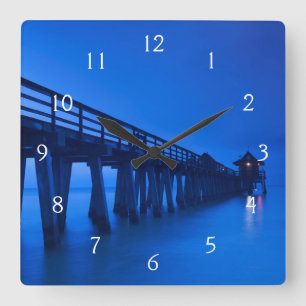 Horloge Carrée États-Unis, Floride, côte du Golfe, Naples, Naples