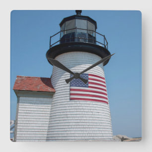 Horloge Carrée États-Unis, Massachusetts, Nantucket. Brant Point