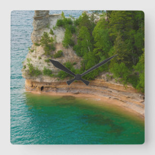 Horloge Carrée États-Unis, Michigan. Formation rocheuse de Miner'