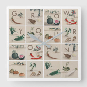 Horloge Carrée Étendre votre propre cuisine