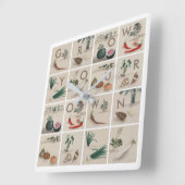 Horloge Carrée Étendre votre propre cuisine (Angle)