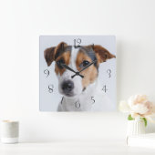 Horloge Carrée Éterrer de Jack russell (Maison)