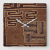 Horloge Carrée Ethnique (Recto)