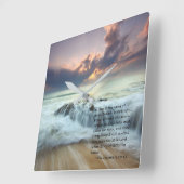 Horloge Carrée Every knee veut bow... (Angle)