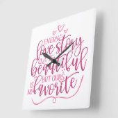 Horloge Carrée Every Love (Angle)