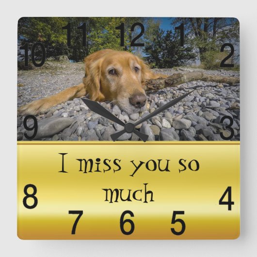 Horloge Carrée Excursion sur la plage rocheuse. J'ai réfléchi (Recto)