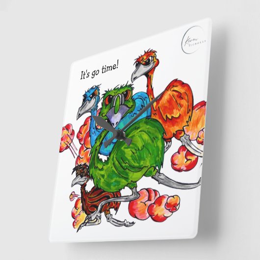 Horloge Carrée Exécuter Emu (Angle)