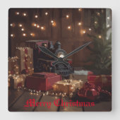 Horloge Carrée Express festif (Recto)