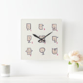 Horloge Carrée expression (Maison)