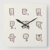 Horloge Carrée expression (Recto)