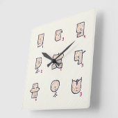 Horloge Carrée expression (Angle)