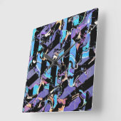 Horloge Carrée Eyesore large clock (Angle)