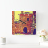 Horloge Carrée Eze, Provence kitchen clock (Maison)