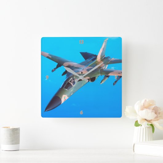 HORLOGE CARRÉE F-111 AARDVARK (Maison)