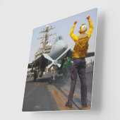 HORLOGE CARRÉE F-14 TOMCAT (Angle)