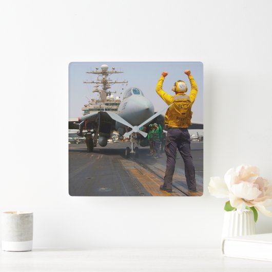 HORLOGE CARRÉE F-14 TOMCAT (Maison)