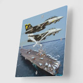HORLOGE CARRÉE F-14 TOMCAT (Angle)