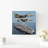 HORLOGE CARRÉE F-14 TOMCAT (Maison)