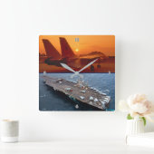 HORLOGE CARRÉE F-14 TOMCAT (Maison)