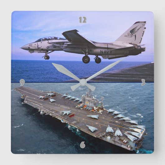 HORLOGE CARRÉE F-14 TOMCAT (Recto)