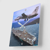 HORLOGE CARRÉE F-14 TOMCAT (Angle)