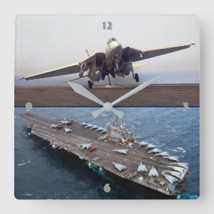 HORLOGE CARRÉE F-14 TOMCAT