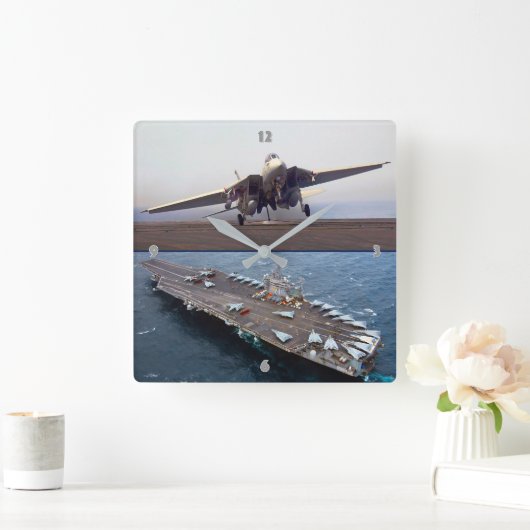 HORLOGE CARRÉE F-14 TOMCAT (Maison)