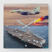 HORLOGE CARRÉE F-14 TOMCAT (Recto)