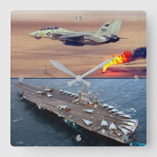 HORLOGE CARRÉE F-14 TOMCAT