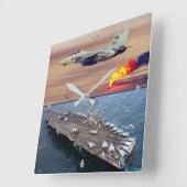 HORLOGE CARRÉE F-14 TOMCAT (Angle)