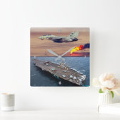 HORLOGE CARRÉE F-14 TOMCAT (Maison)