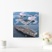 HORLOGE CARRÉE F-14 TOMCAT (Maison)