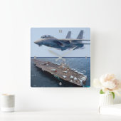 HORLOGE CARRÉE F-14 TOMCAT (Maison)