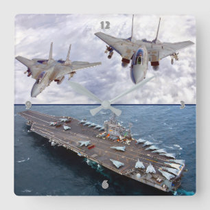 HORLOGE CARRÉE F-14 TOMCAT