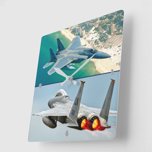 HORLOGE CARRÉE F-15C EAGLE (Angle)